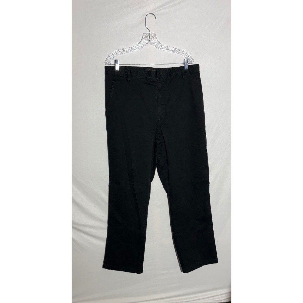 NWT‎ Banana Republic High-Rise Authentic Chino Pants Black Women Size 16
